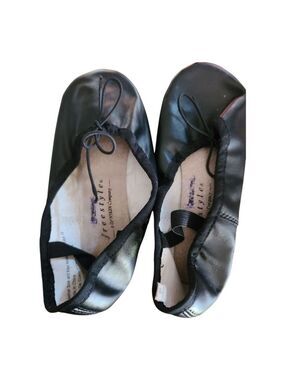 Freestyle Black Ballet Flats, Girls Size 2/3